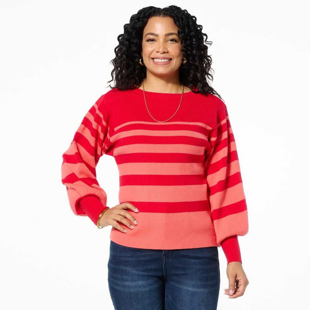 Vibrant Striped Sweater for Women